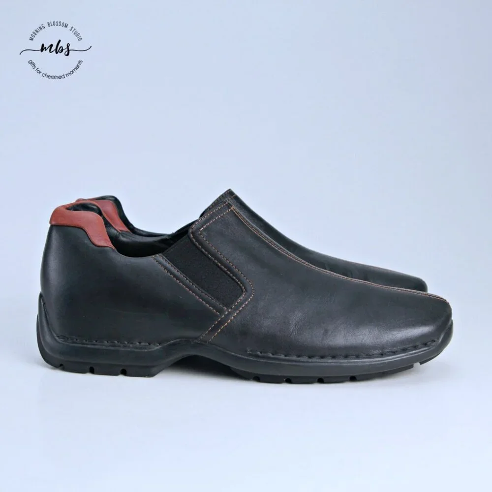 Cole Haan Zeno Leather Slip On Loafers Black‎ Men 10